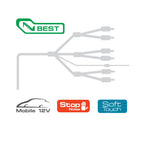 Connection Best BT6 550 5.5m 18 ft 6 Channel Car RCA Amp Cable Lead
