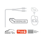 Connection Sonus ST2 050 0.5m 1.6 ft 2 Channel Car RCA Amp Cable Lead