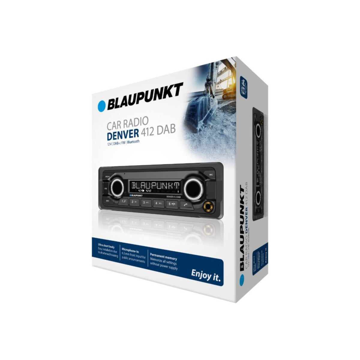 Blaupunkt Denver 412 DAB Heavy Duty 12 Volt AUX USB Bluetooth Radio 12v Stereo