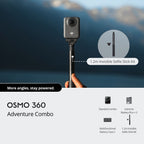 DJI Osmo 360 Adventure Combo 4K 120fps Action Camera 120MP 360° Photos