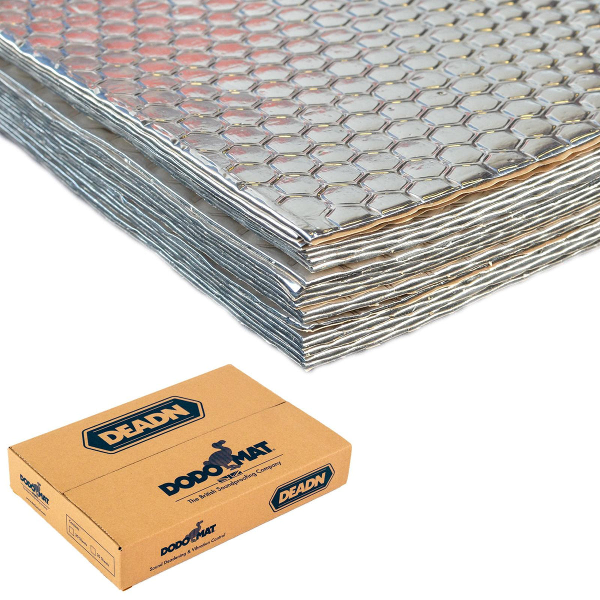 Dodo Mat DEADN Hex Sound Deadening 20 Sheets Car Van Vibration Damper Proofing