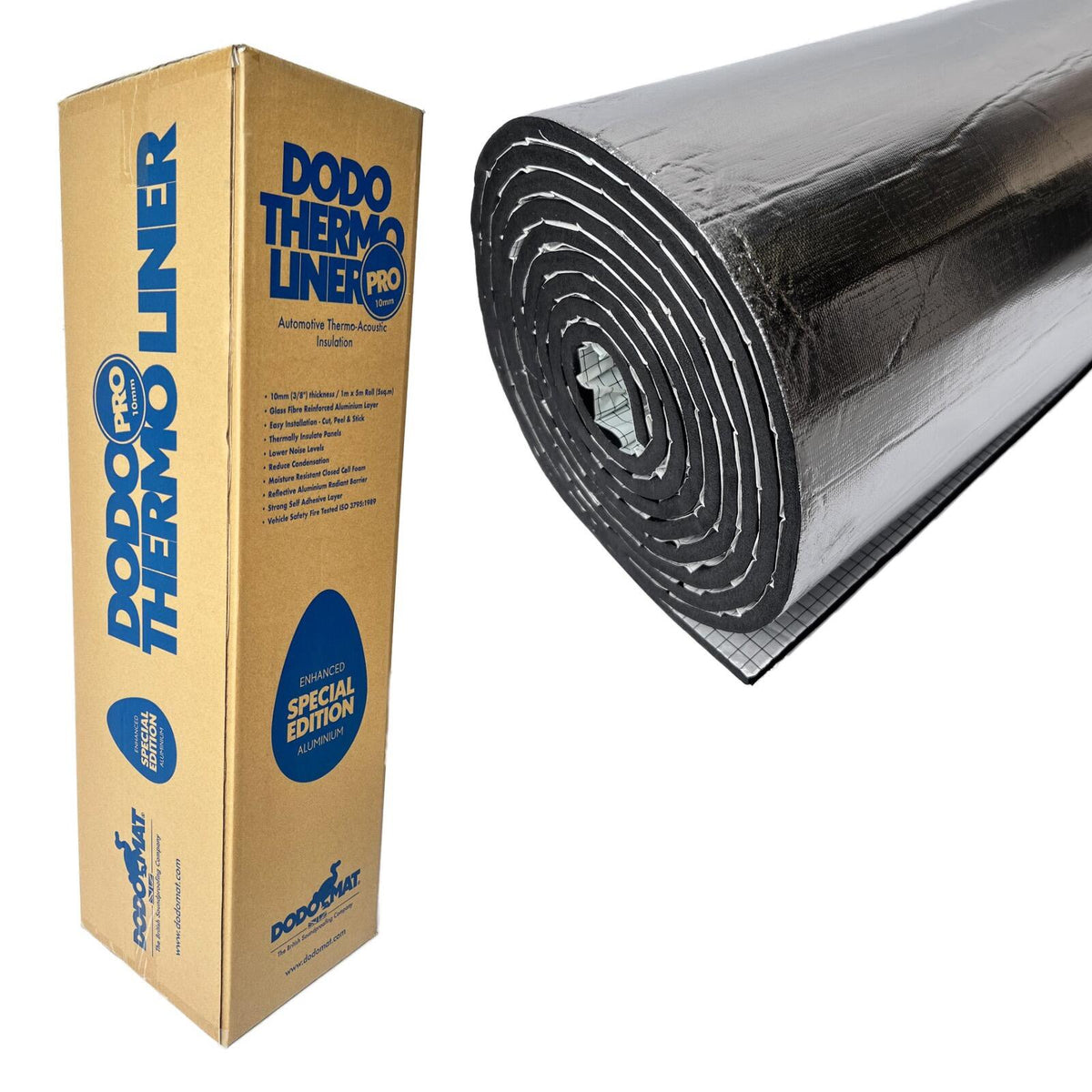 Dodo Thermo Liner Pro 10mm SE Foam Camper Van Insulation 5m Roll Sound Proofing