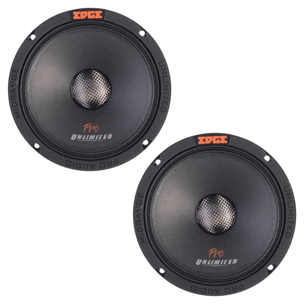 Edge Unlimited Series EDUPRO6-E3 Pro Midrange Speakers 6.5 Inch 400w RMS Pair