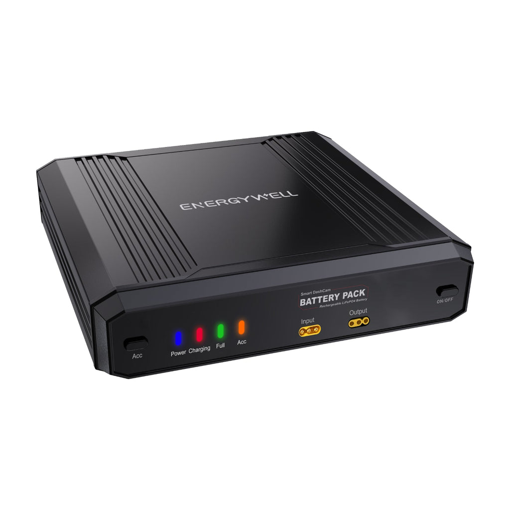Energywell P6C Dash Cam LiFePO4 Battery Pack Extended Parking Mode upto 60 Hours
