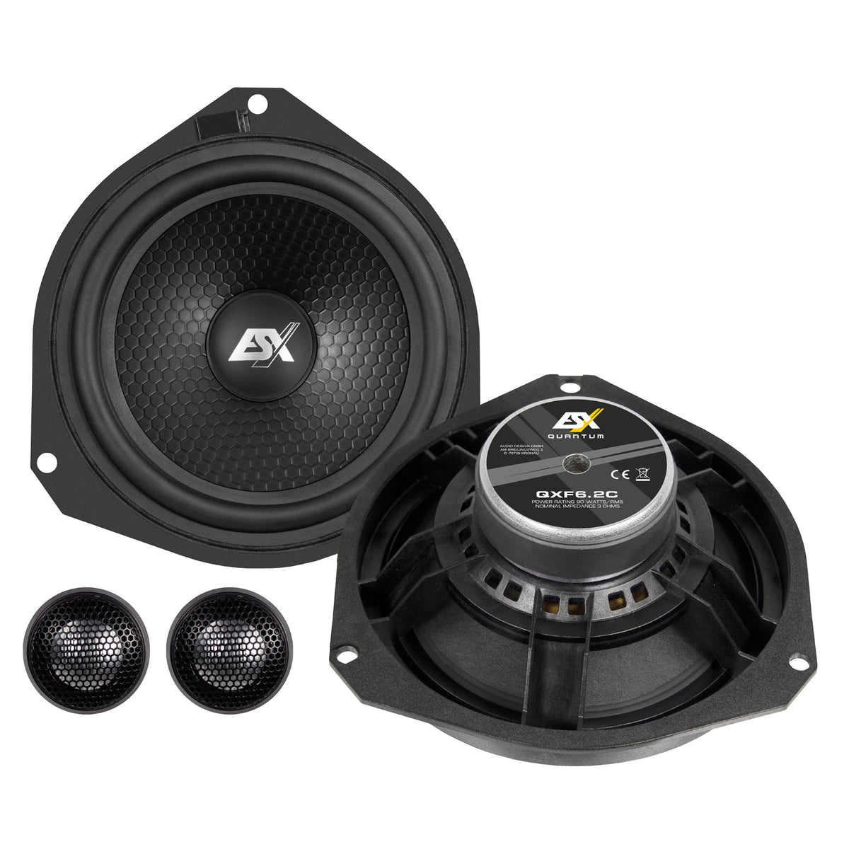 ESX QXF6.2C Component Speakers and Tweeters for Fiat Ducato Peugeot Boxer