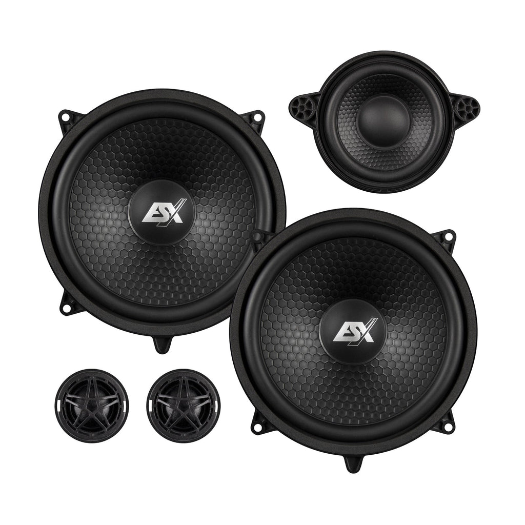 ESX QXS6.3C Component Speakers and Tweeters for Mercedes Sprinter