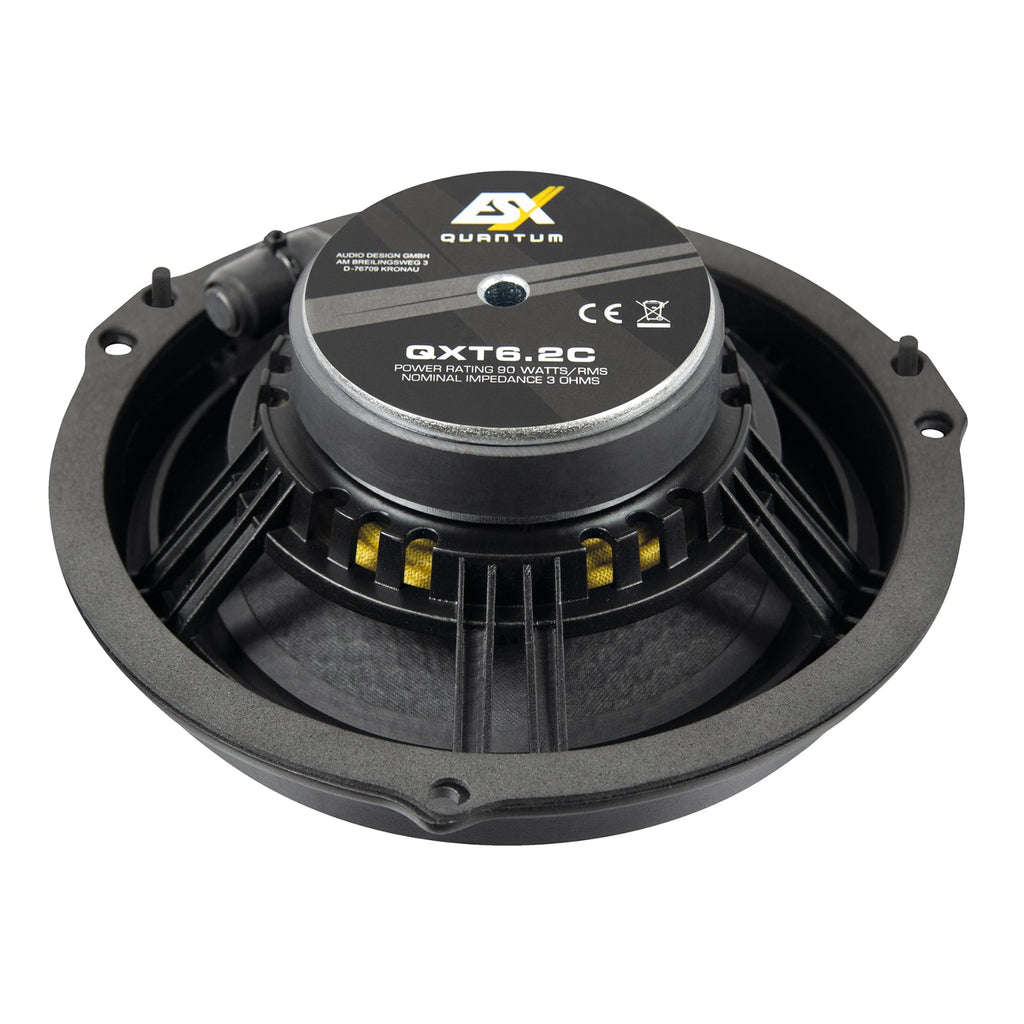 ESX QXT6.2C Component Speakers and Tweeters for Ford Transit 2014 Front Doors