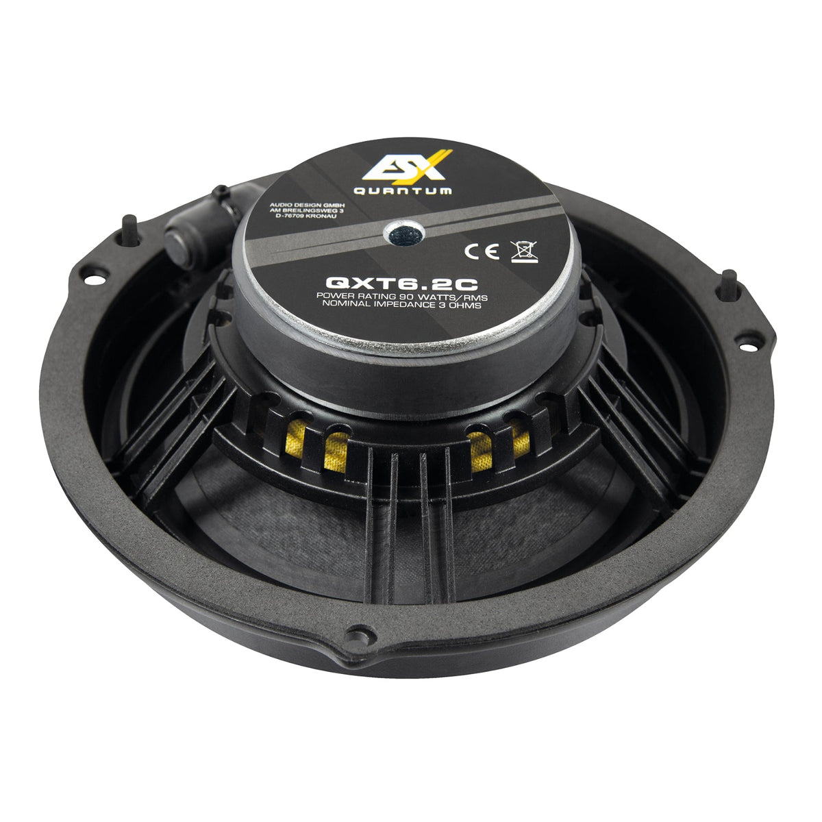 ESX QXT6.2C Component Speakers and Tweeters for Ford Transit 2014 Front Doors