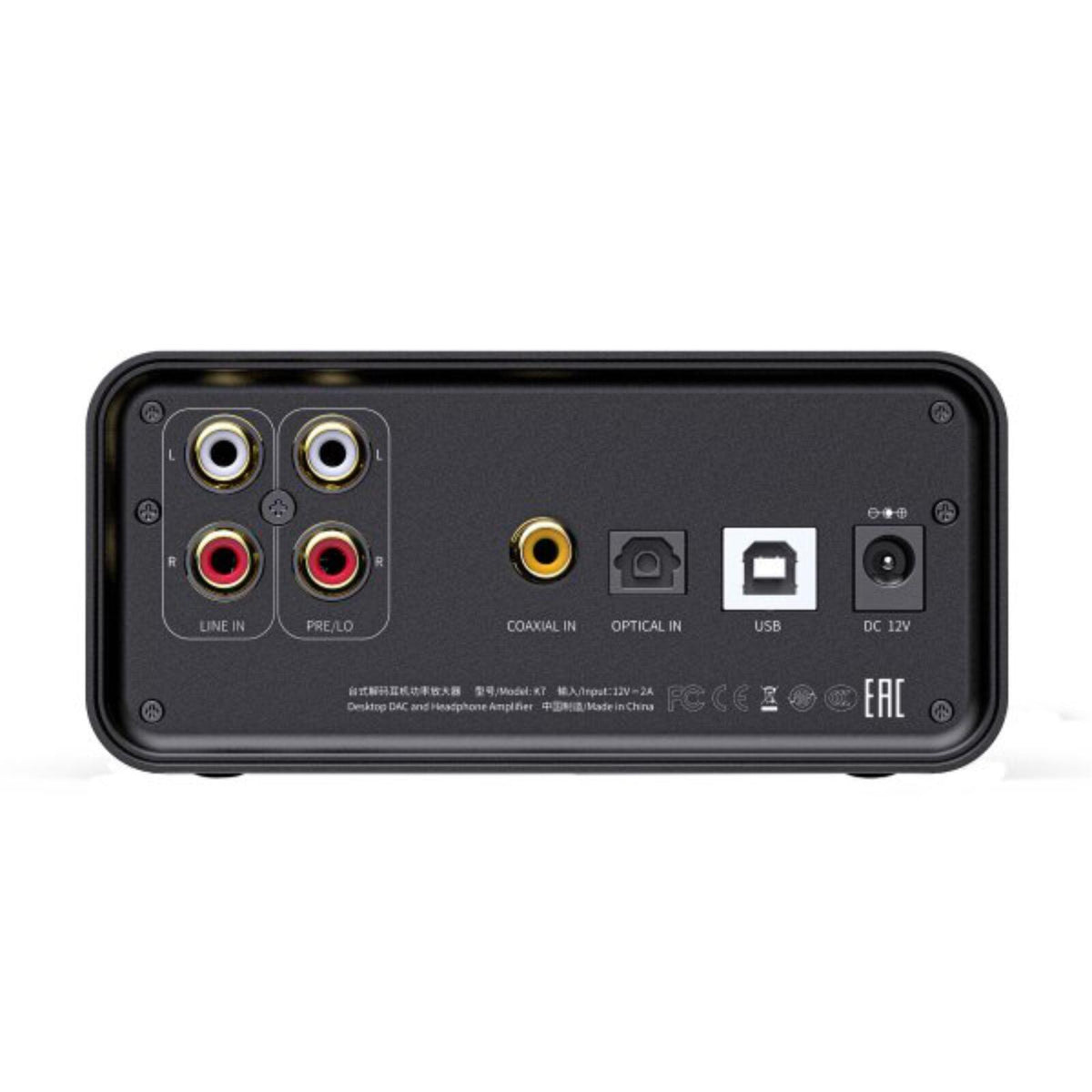 FiiO K7 Desktop DAC and Headphone Amplifier 6.35mm 4.4mm Out & USB Optical In
