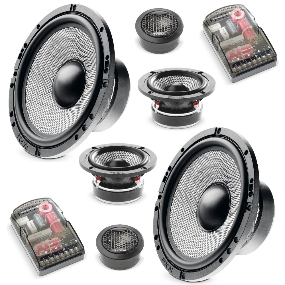 Focal 165 AS3 Access Series 3 Way 6.5" Car Door Component Speakers 80w RMS Pair