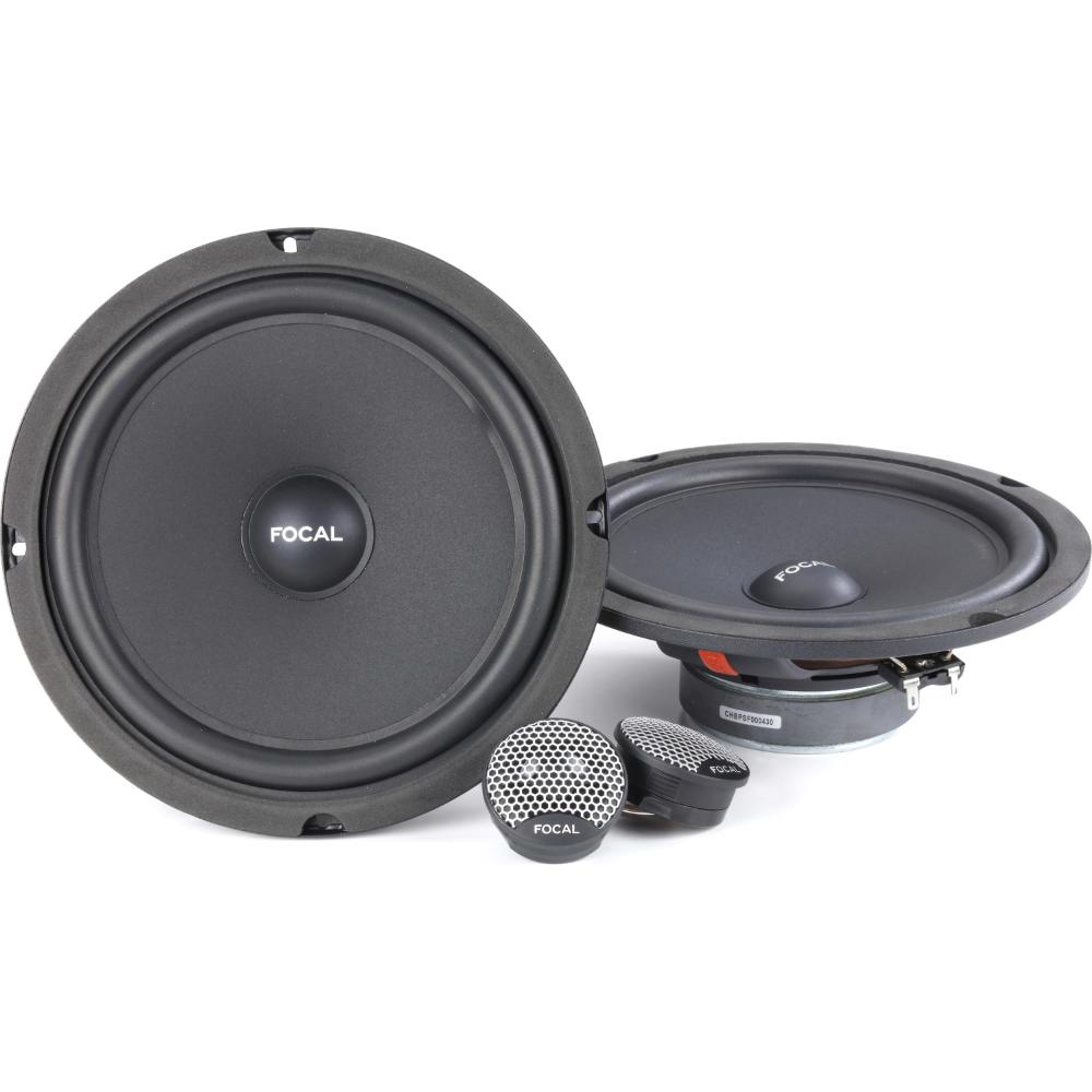 Focal ISU 200 Shallow Mount 8" Car Door 2 Way Component Speakers 80w RMS Pair