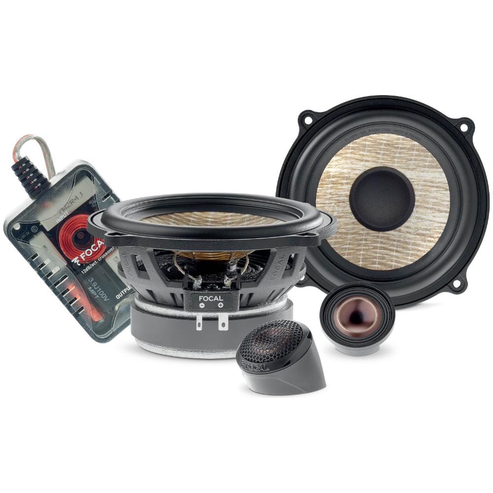 Focal PS130FE Flax Evo Series 2 Way 5" Car Door Component Speakers 60w RMS