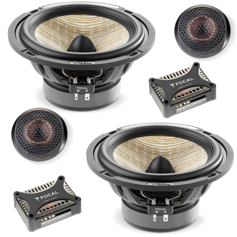 Focal PS165FXE Flax Evo Series Expert 2 Way 6.5" Car Door Component Speakers 80w