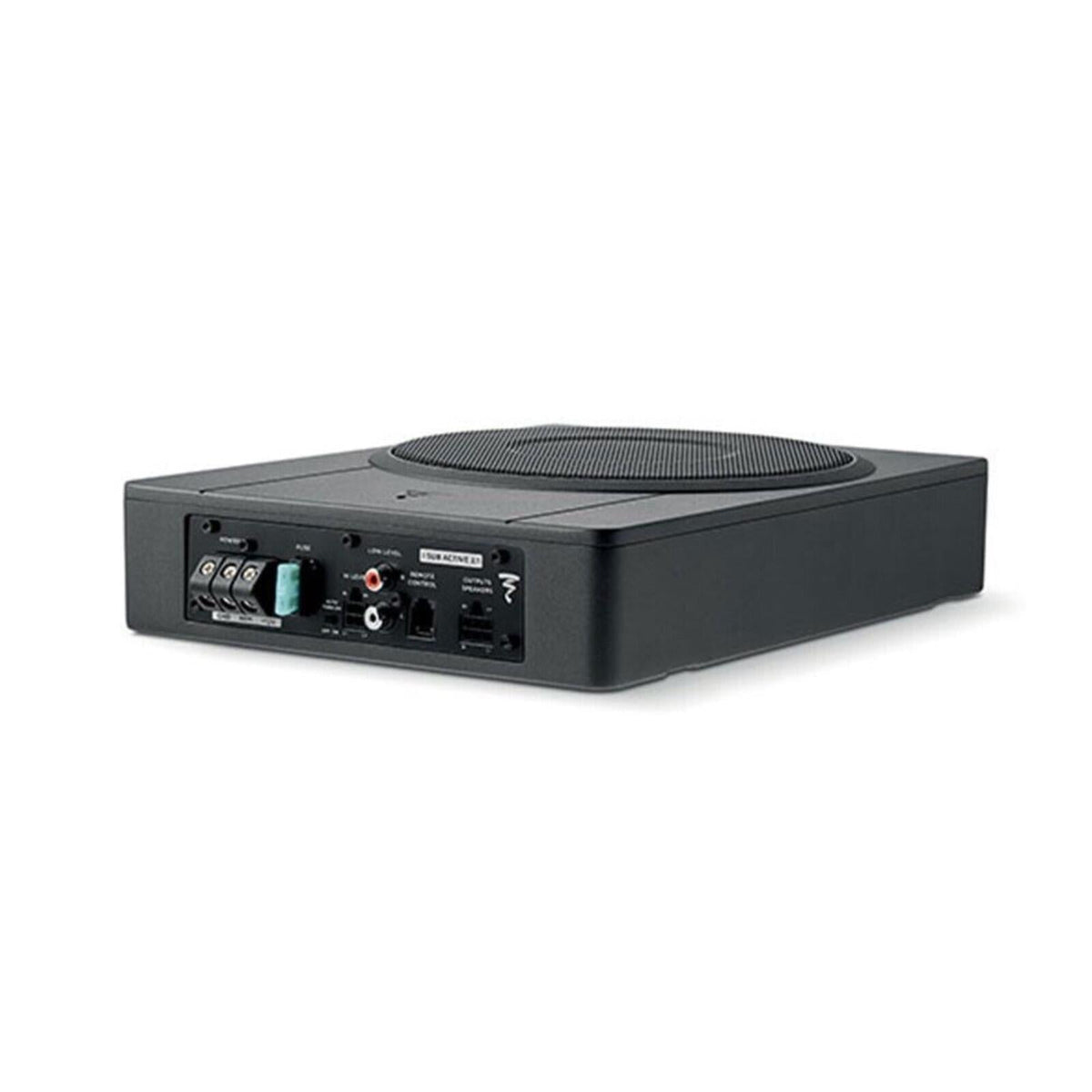 Focal ISUB Active 2.1 Compact Underseat Car Subwoofer with 2 Channel Amplifier