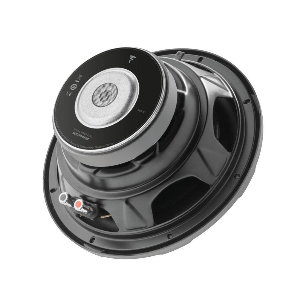 Focal Sub 10 Performance Single Voice Coil 10 Inch 4 Ohm Car Subwoofer 250w RMS