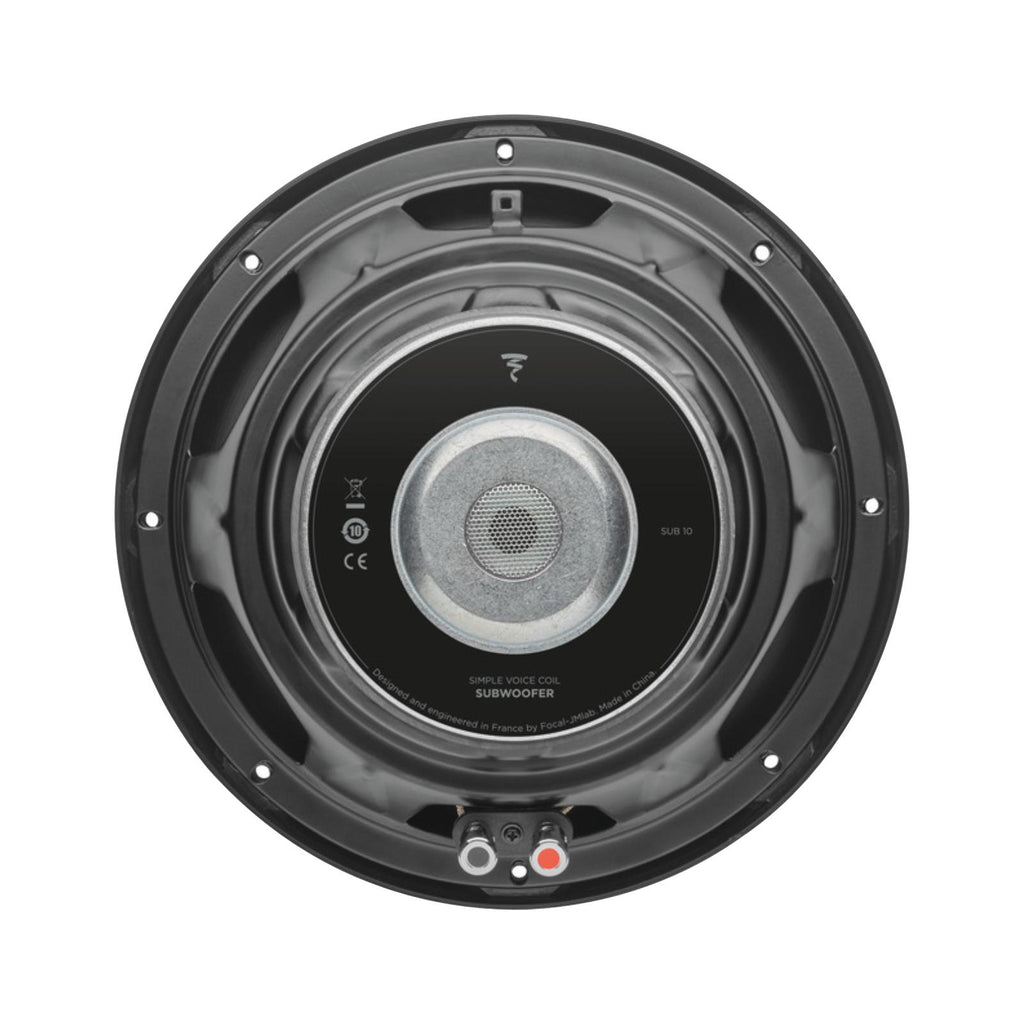 Focal Sub 10 Performance Single Voice Coil 10 Inch 4 Ohm Car Subwoofer 250w RMS
