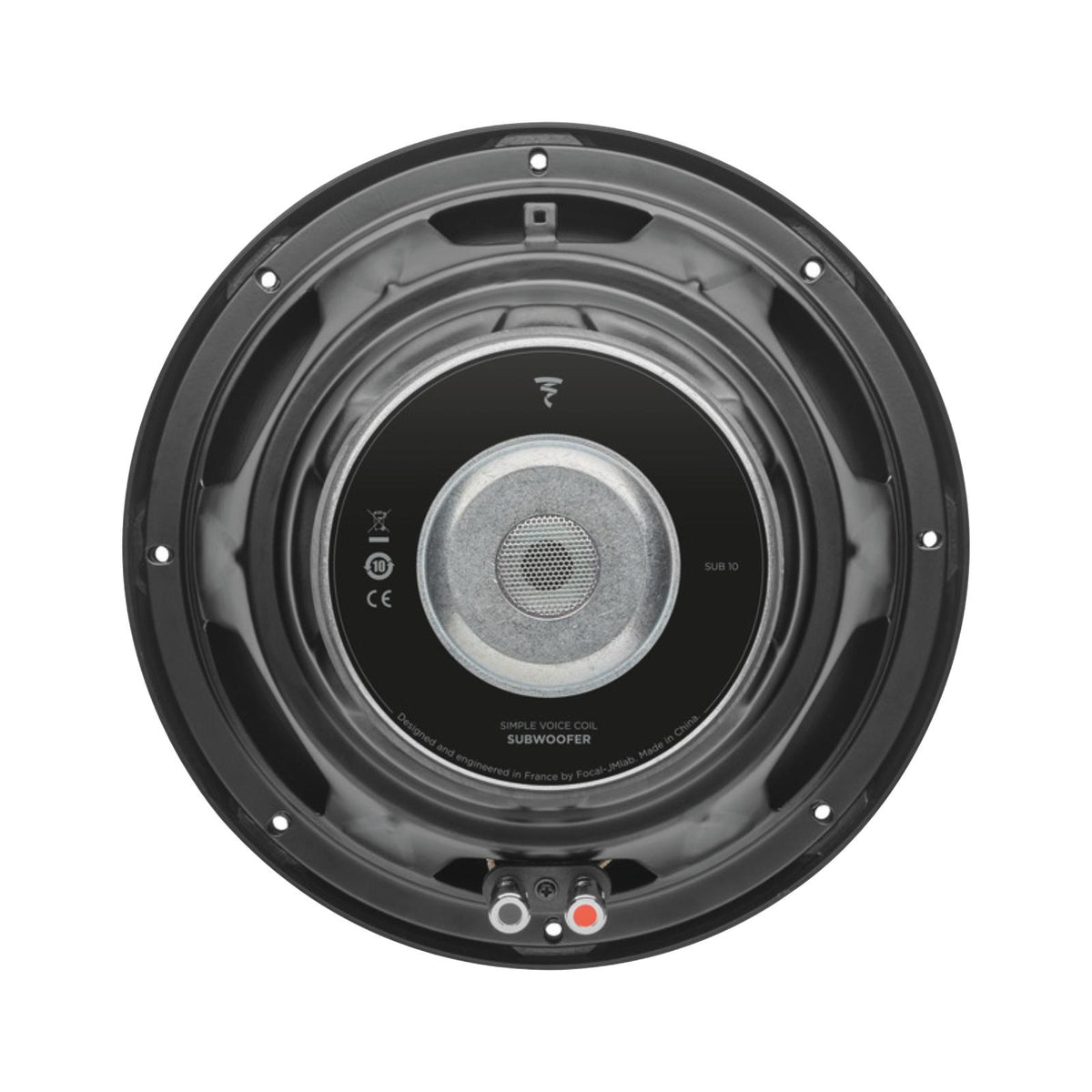 Focal Sub 10 Performance Single Voice Coil 10 Inch 4 Ohm Car Subwoofer 250w RMS