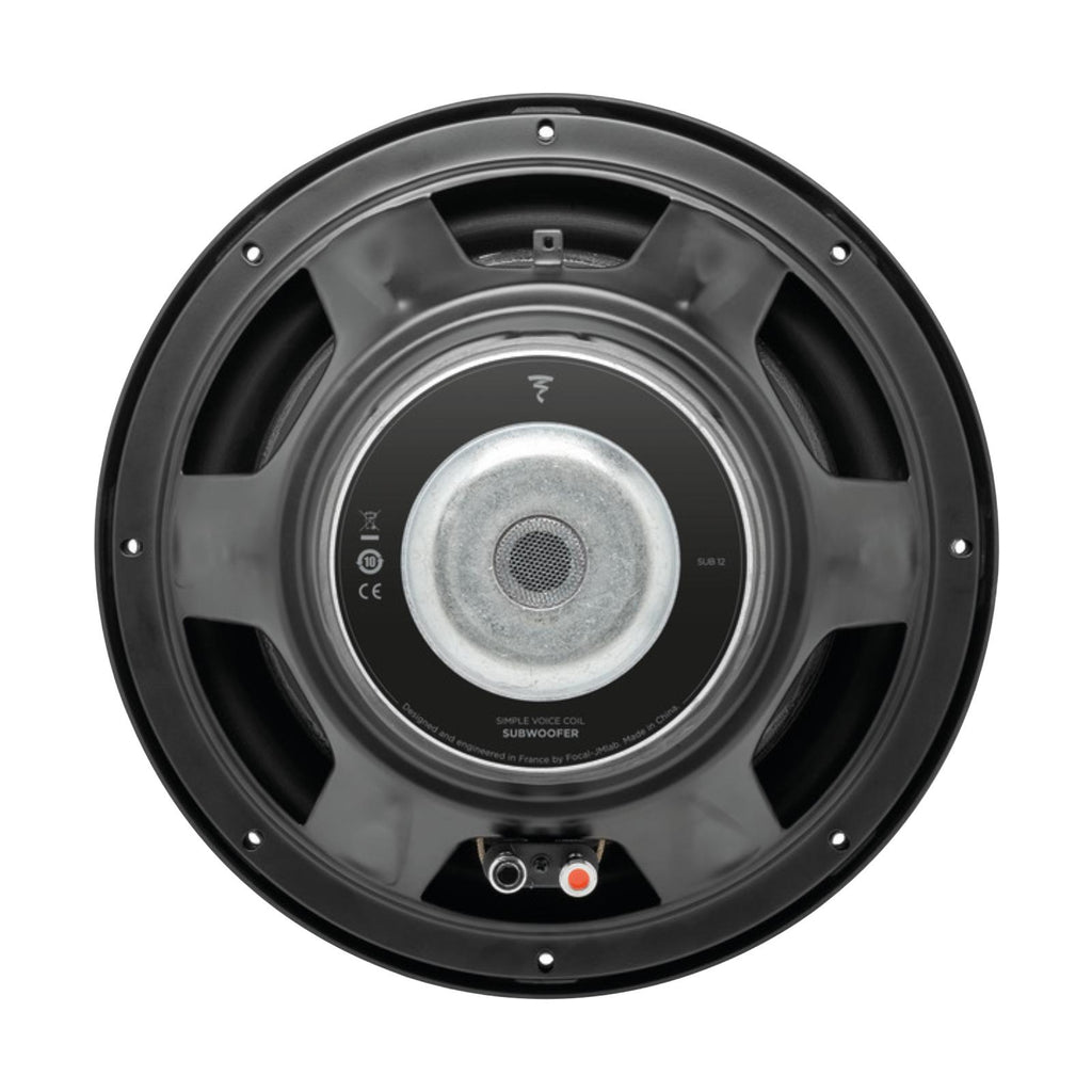 Focal Sub 12 Performance Single Voice Coil 12 Inch 4 Ohm Car Subwoofer 300w RMS