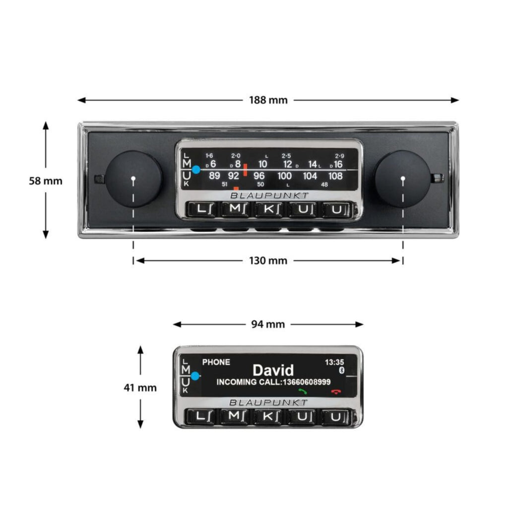 Blaupunkt Frankfurt Stereo Retro Classic Car Radio Bluetooth USB AUX DAB