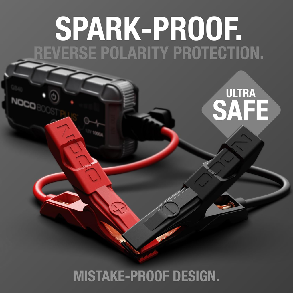 NOCO Boost GB40 1000A UltraSafe Jump Starter Power Pack 12V Car Battery Booster
