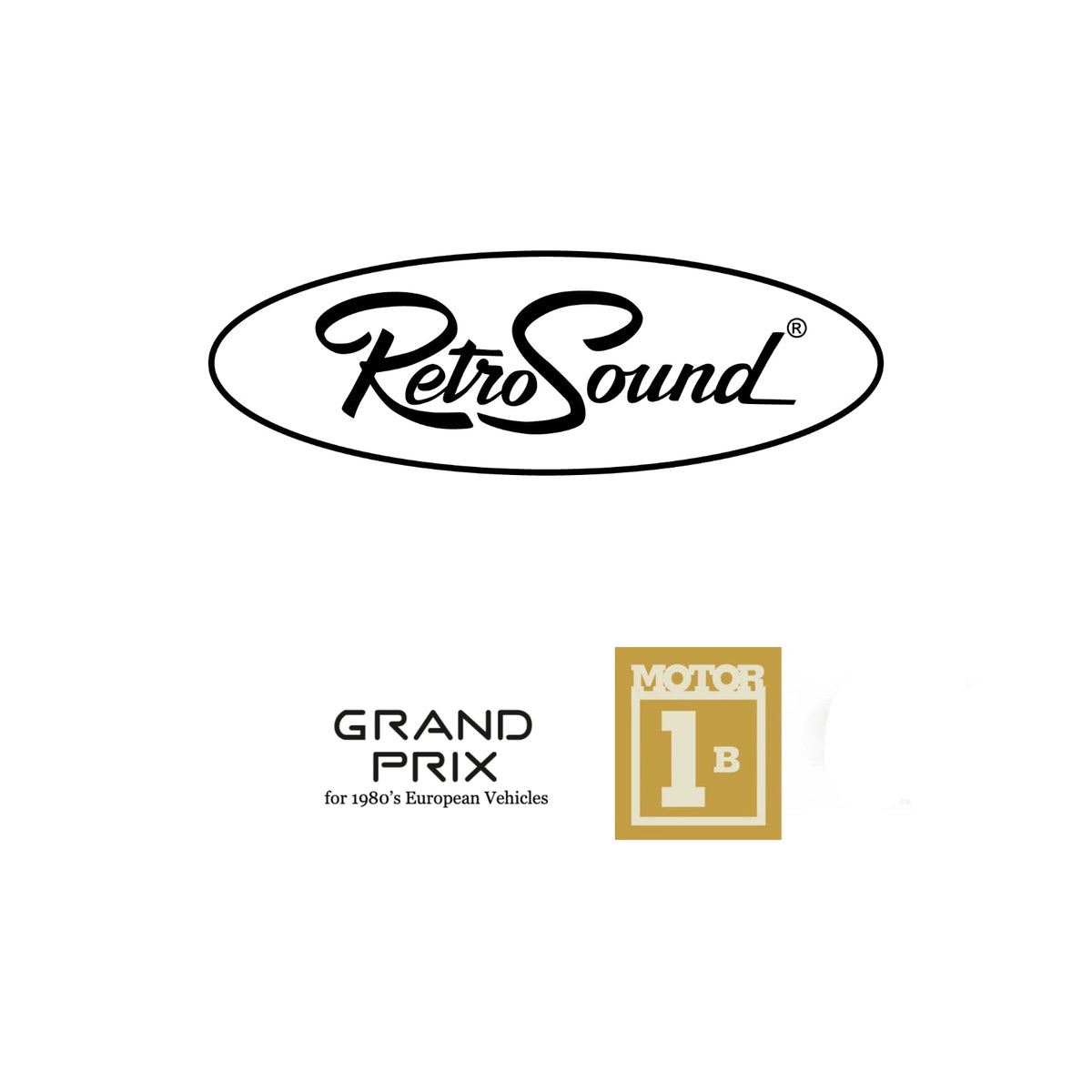 RetroSound Grand Prix Motor 1 Bluetooth Radio FM AM 1980's Classic Car Stereo