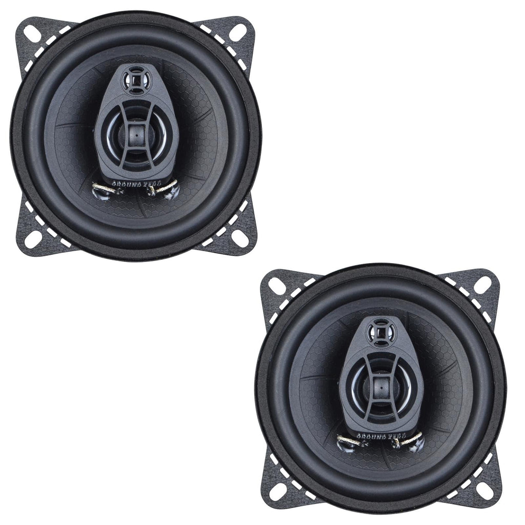 Ground Zero Iridium GZIF 4.0 10cm 2 Way Car Van Coaxial Door Speakers 60w RMS