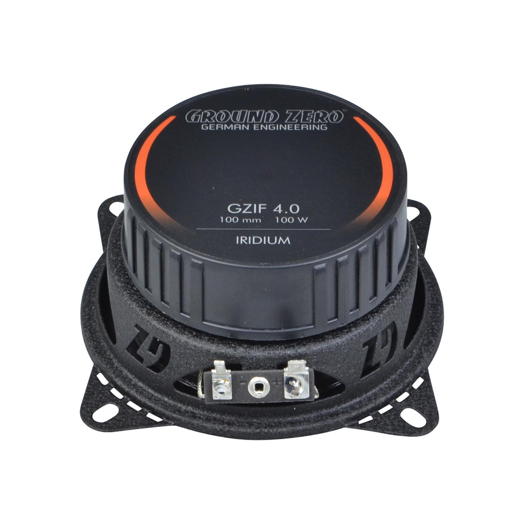 Ground Zero Iridium GZIF 4.0 10cm 2 Way Car Van Coaxial Door Speakers 60w RMS