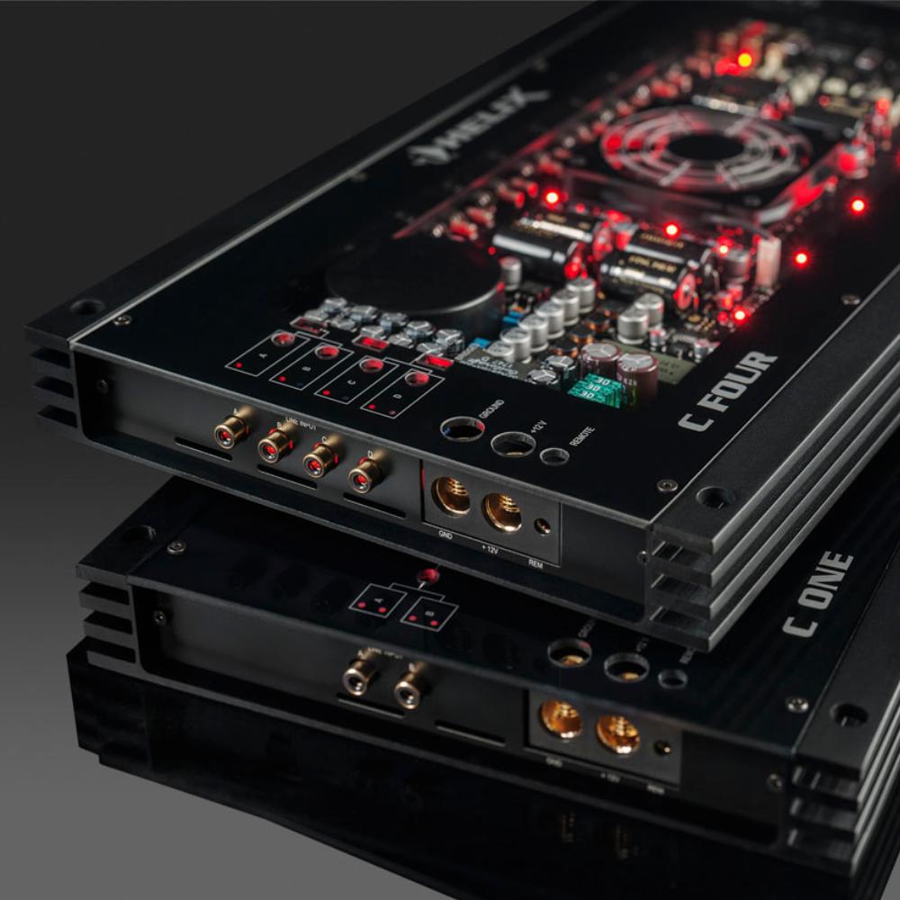 Helix C Four 4 Channel Class A B High End Amplifier Active Crossover 4x150w RMS