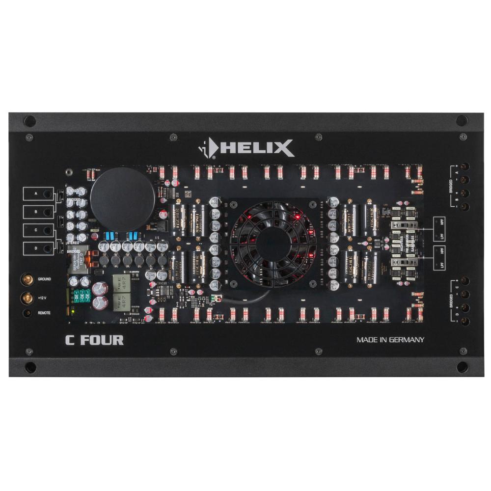 Helix C Four 4 Channel Class A B High End Amplifier Active Crossover 4x150w RMS