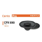 Hertz Cento CPX 690 Pro 6x9" 3 Way Parcel Shelf Coaxial Speakers 120w RMS Pair