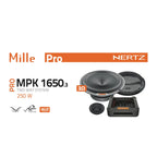 Hertz Mille Pro MPK 1650.3 6.5" 16.5cm Car 2 Way Component Speaker 125w RMS Pair