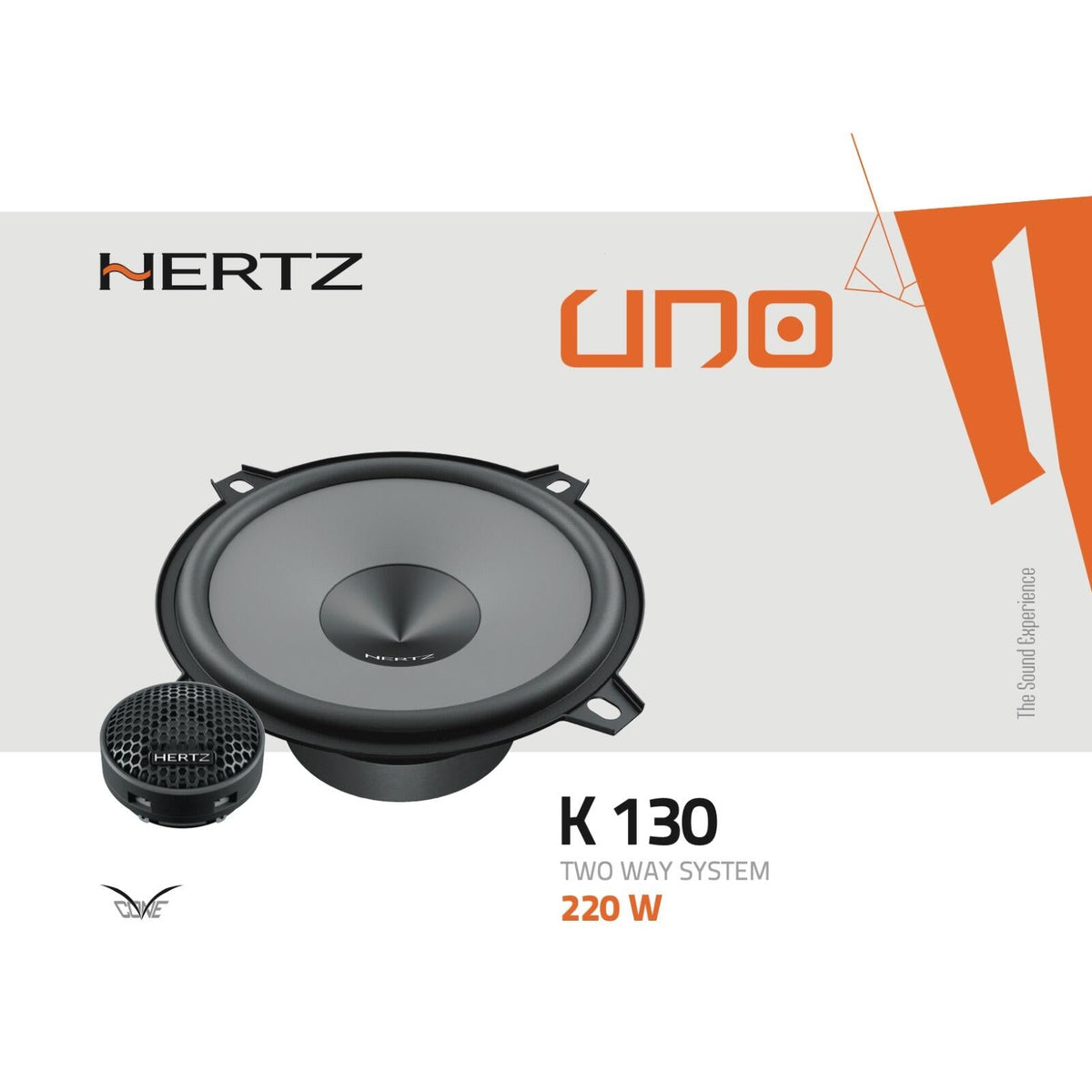 Hertz UNO K 130 5" 13cm 130mm 2 Way Car Door Component Speaker Kit 55w RMS Pair