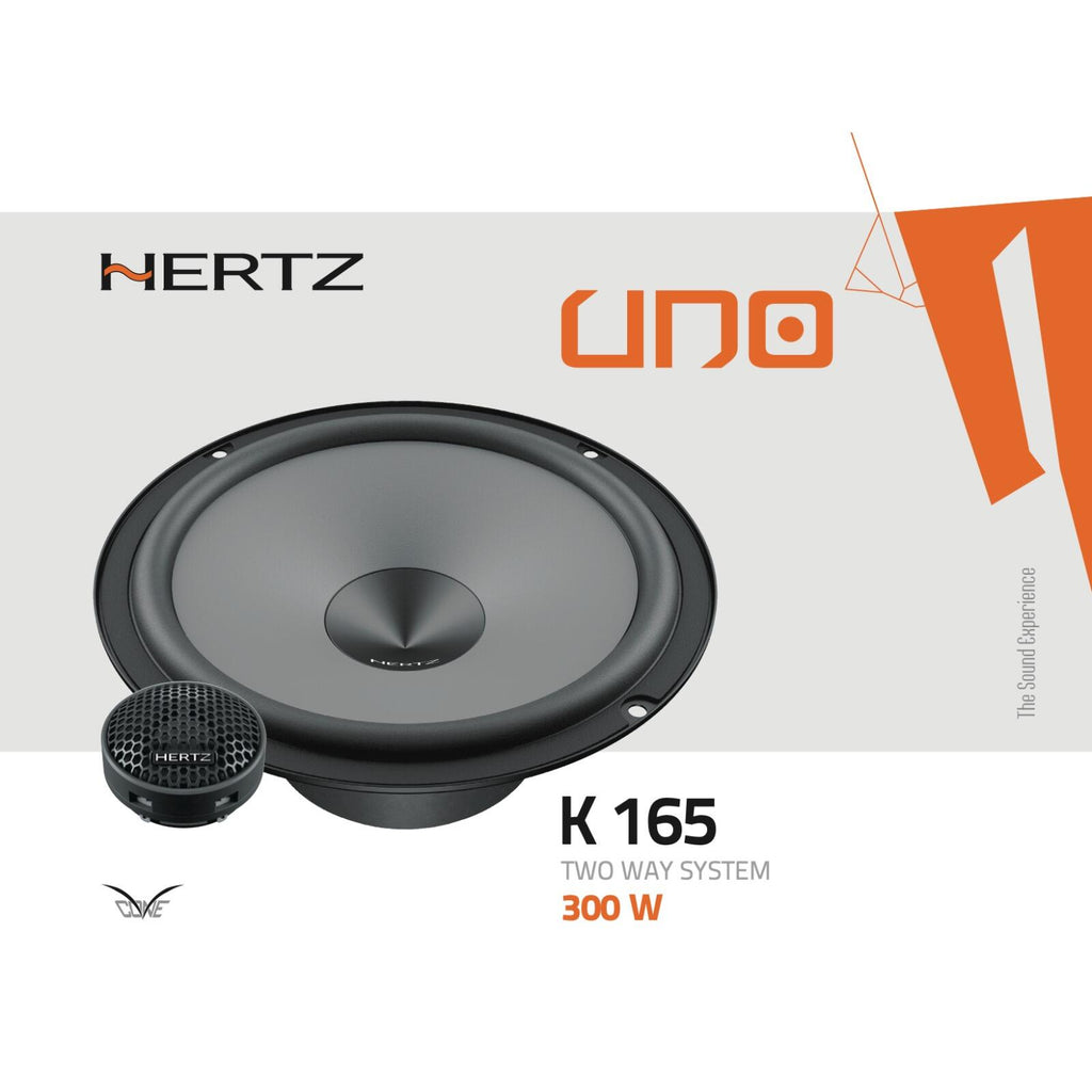 Hertz UNO K 165 6.5" 16.5cm 2 Way Car Van Door Component Speakers 75w RMS Pair