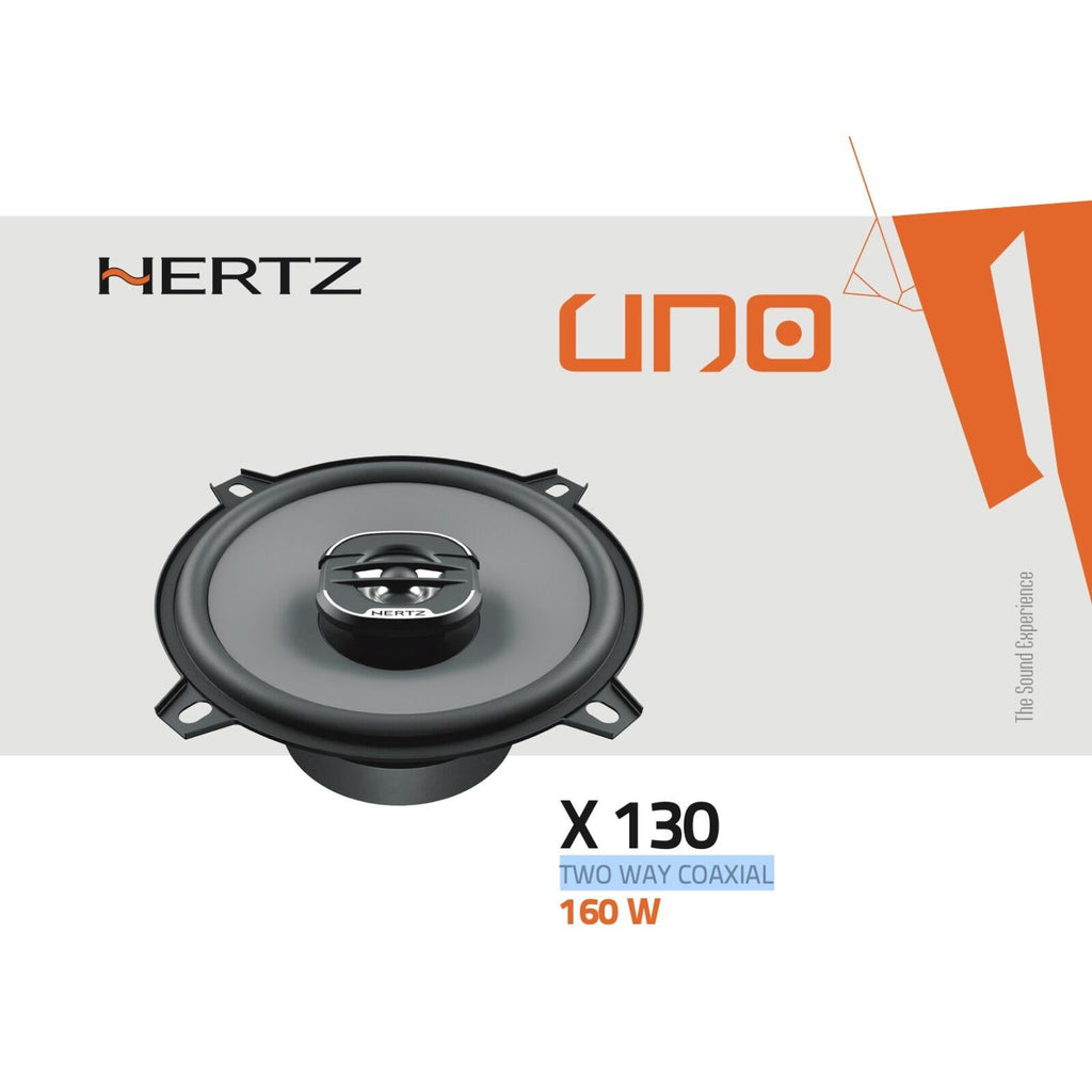 Hertz UNO X 130 5" 13cm 130mm 2 Way Car Door Coaxial Speaker Kit 40w RMS Pair
