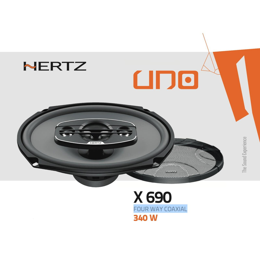 Hertz UNO X 690 6x9" 2 Way Car Van Parcel Shelf Coaxial Speakers 85w RMS Pair