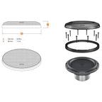 Hertz Mille Legend MG 200.3 8 Inch Steel Mech Sub Grille ML 2000.3 Subwoofer