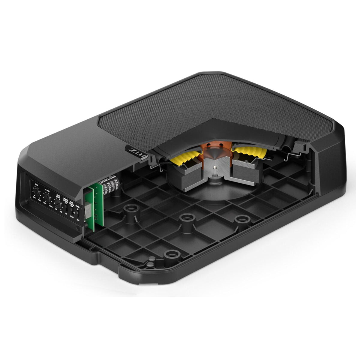 Hertz Dieci DBA 201  F Active Under Seat Subwoofer Super Flat Sub Enclosure 220w