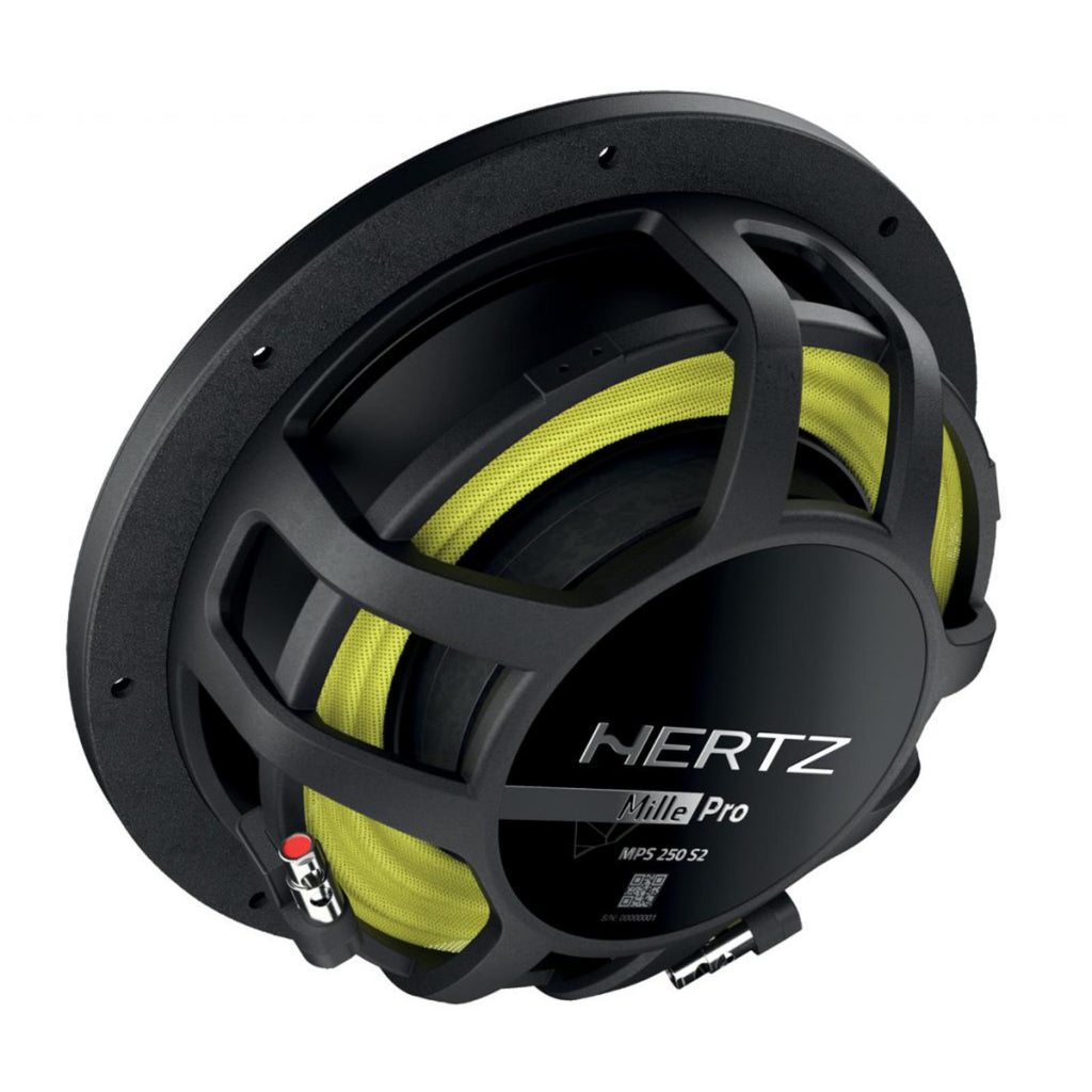 Hertz Mille Pro MPS 250 S2 Sub 10" 25cm Shallow Car Subwoofer 2 Ohm 500w RMS