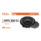 Hertz Mille Pro MPS 300 S2 Sub 12 Inch 30cm Shallow Car Subwoofer 2 Ohm 500w RMS