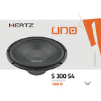 Hertz UNO S 300 S4 12" 30cm Car Audio Sub Component Subwoofer 4 Ohm 250w RMS