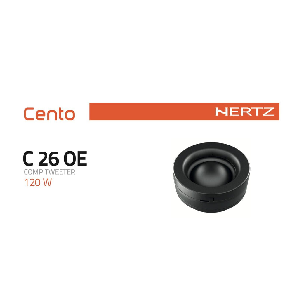 Hertz Cento C 26 OE 1 Inch 26mm OEM Placement Dome Tweeters 4ohm 120w Peak Pair