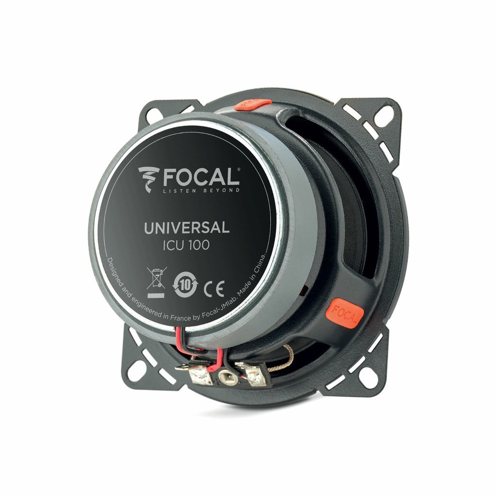 Focal ICU 100 Universal 2 Way 4 Inch Coaxial Speakers 40w RMS Pair