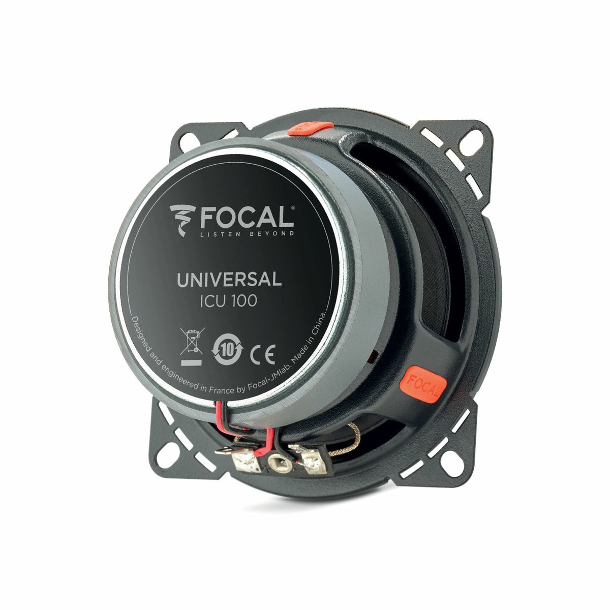 Focal ICU 100 Universal 2 Way 4 Inch Coaxial Speakers 40w RMS Pair