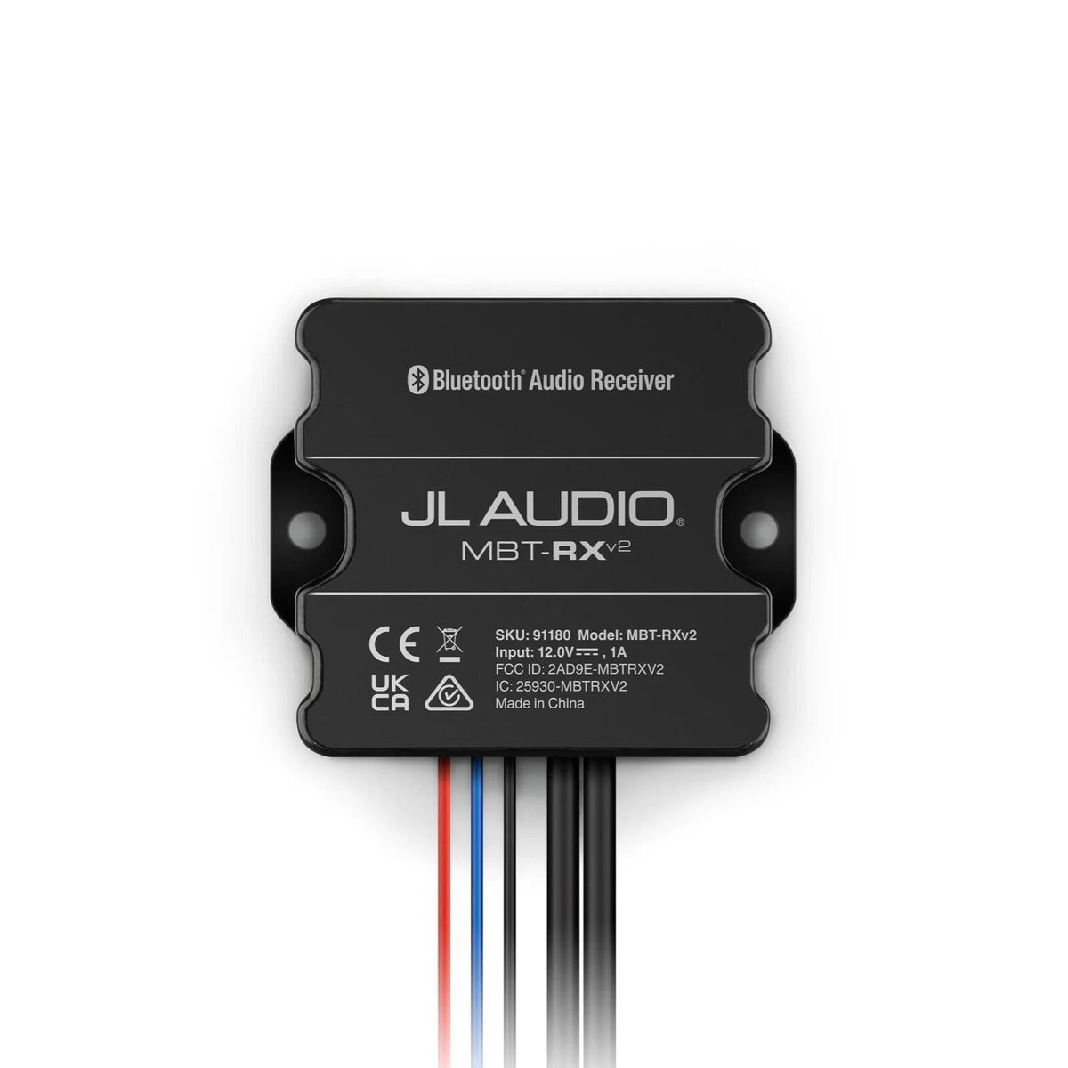 JL Audio MBT-RXv2 Bluetooth 5.0 Wireless Receiver for Amplifiers with RCA AUX In