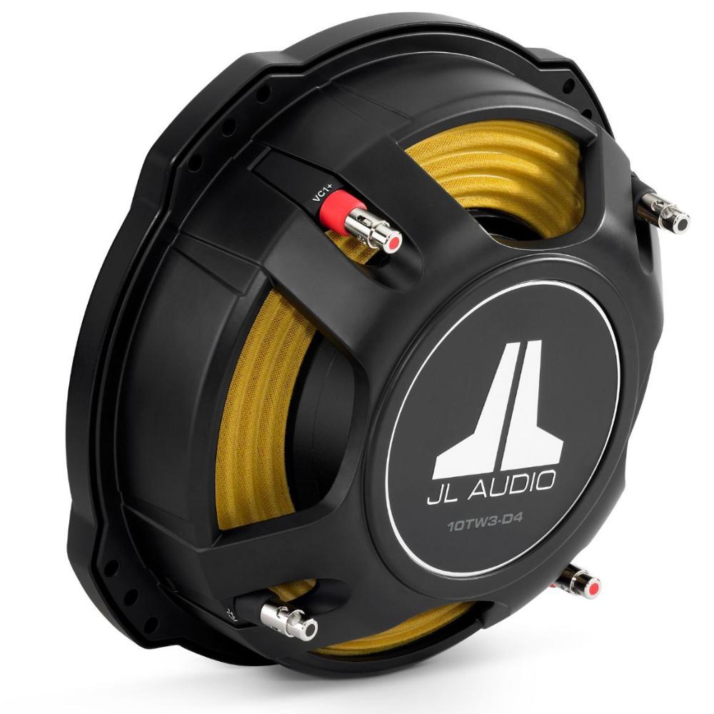 JL Audio 10TW3-D4 10 Inch TW3 Series Shallow Mount Subwoofer Dual 4 ohm 400w RMS