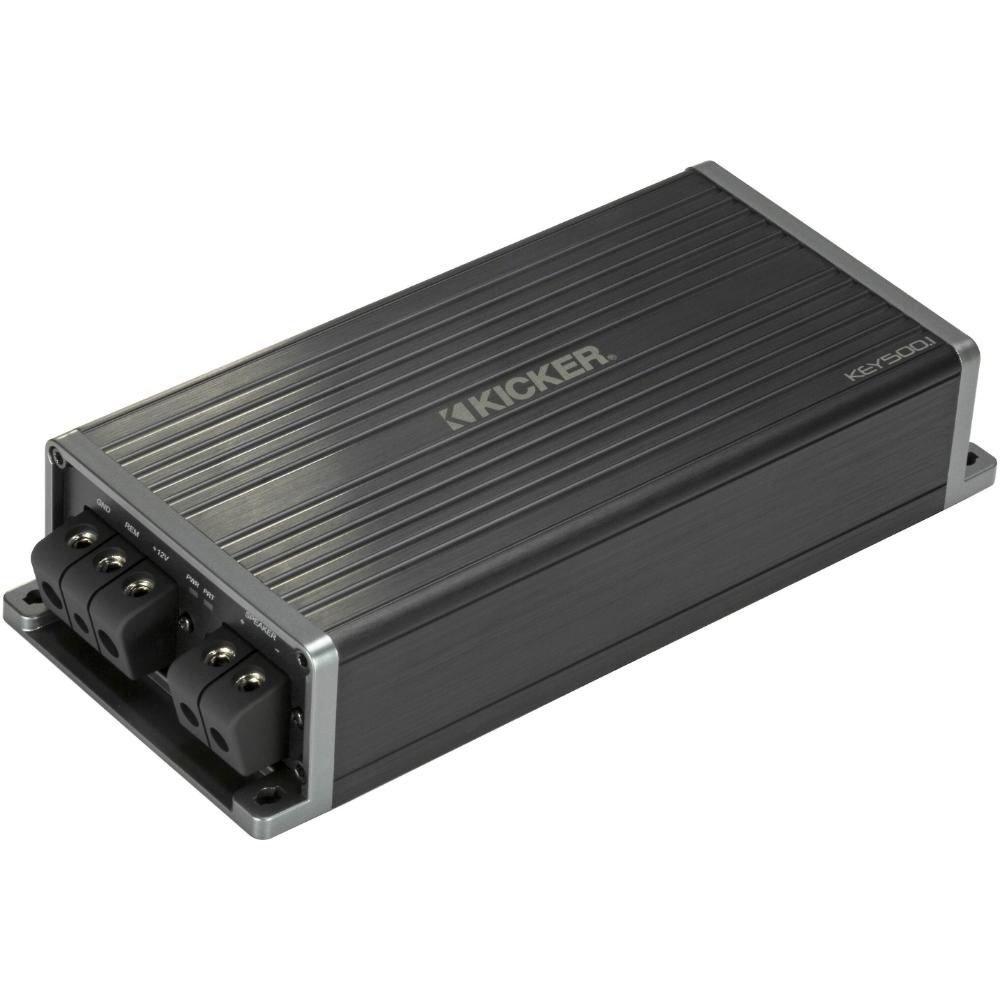 Kicker 47KEY500.1 Amp 1 Channel Smart Mono Subwoofer Car Amplifier up to 500w RMS