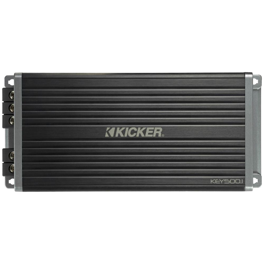 Kicker 47KEY500.1 Amp 1 Channel Smart Mono Subwoofer Car Amplifier up to 500w RMS
