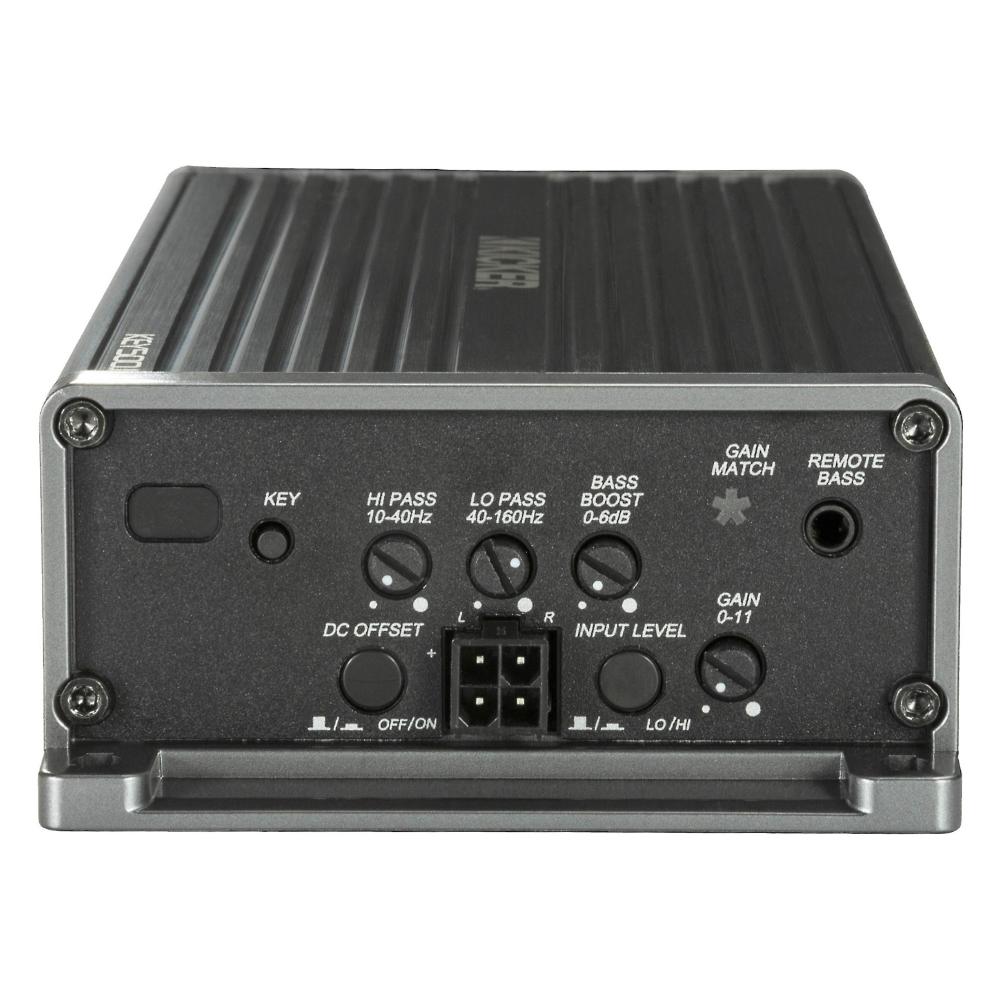 Kicker 47KEY500.1 Amp 1 Channel Smart Mono Subwoofer Car Amplifier up to 500w RMS
