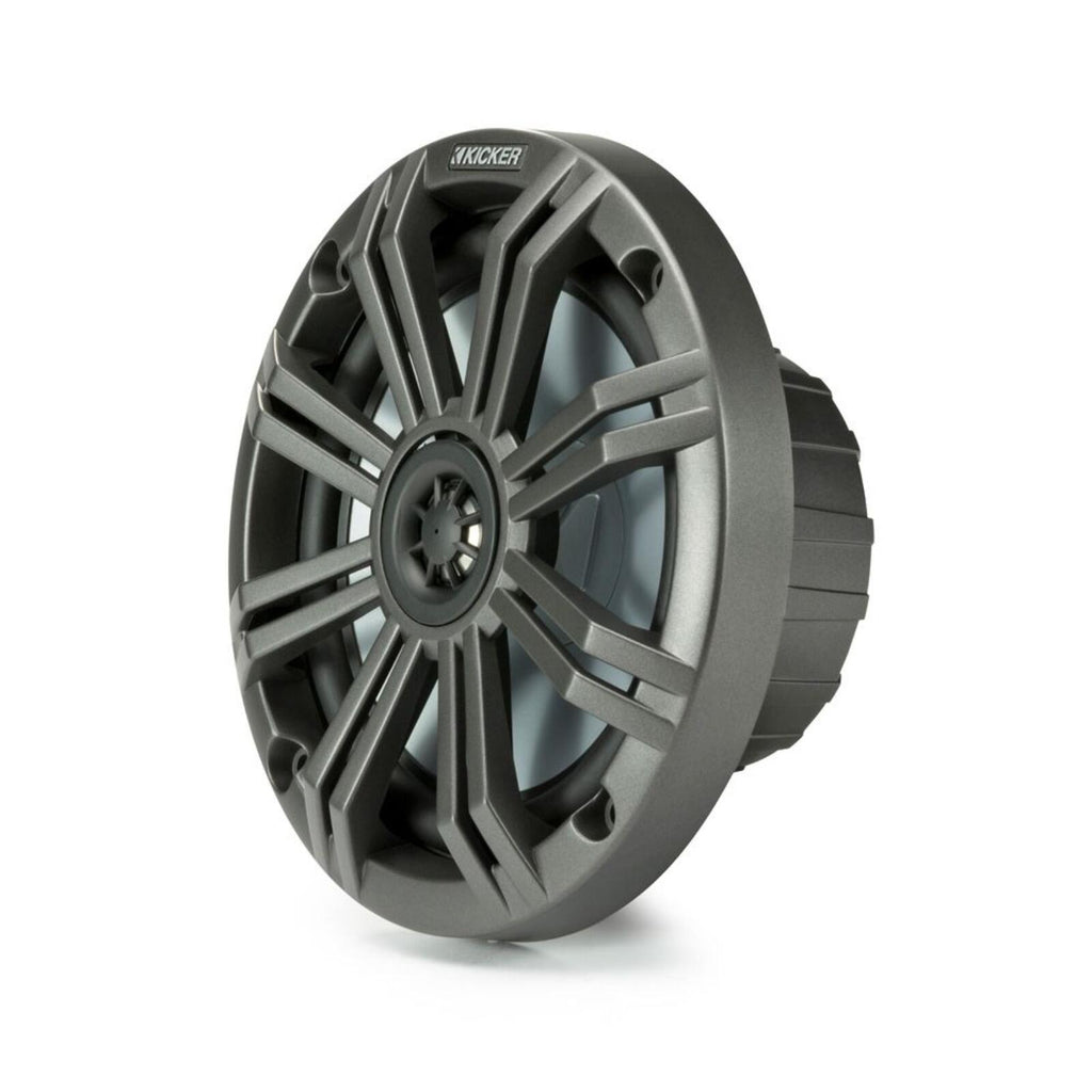 Kicker Marine 45KM654 Speakers KM Series 6.5" Coaxial White & Charcoal Grills