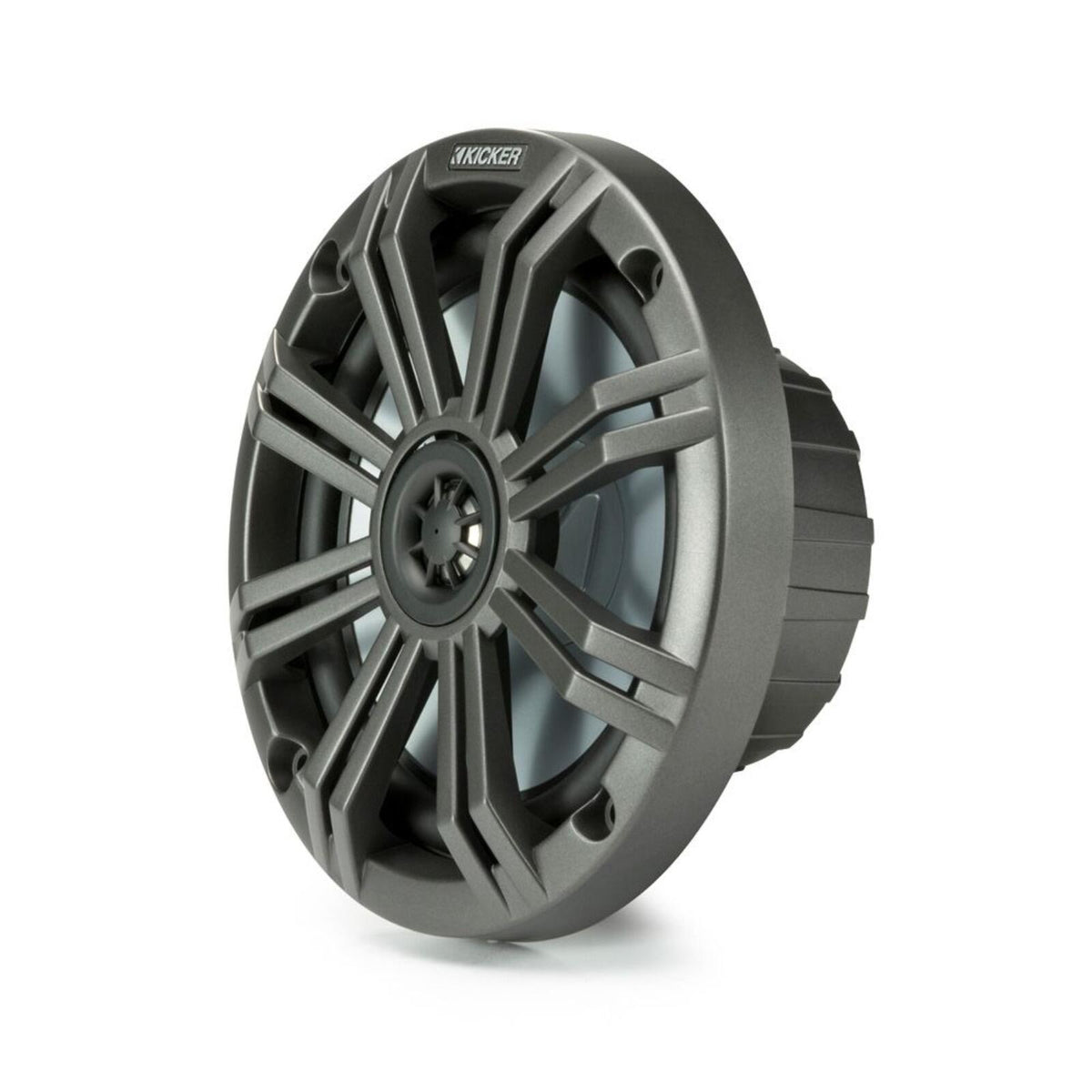 Kicker Marine 45KM654 Speakers KM Series 6.5" Coaxial White & Charcoal Grills